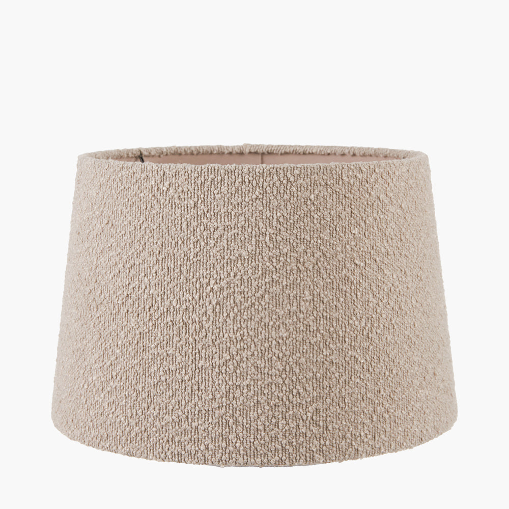 Martigues 30cm Taupe Boucle Tapered Cylinder Shade