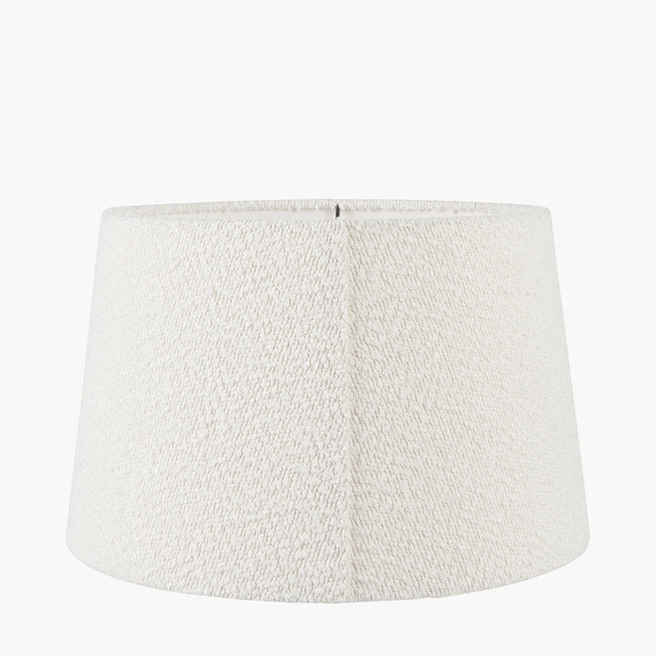 Martigues 30cm White Boucle Tapered Cylinder Shade