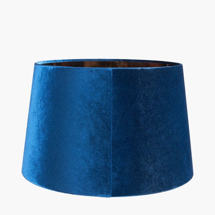 Aida 30cm Sapphire Velvet Tapered Cylinder Shade