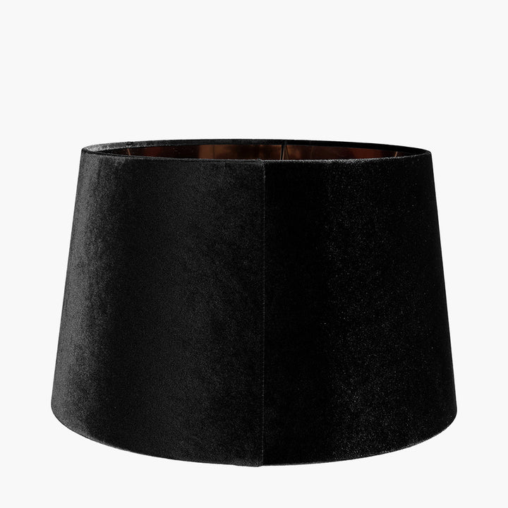 Aida 40cm Black Velvet Tapered Cylinder Shade