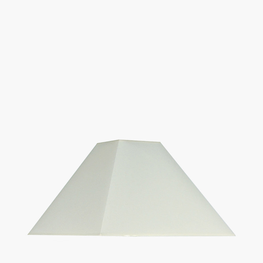 Pyramid 35cm Cream Cotton Tapered Square Shade