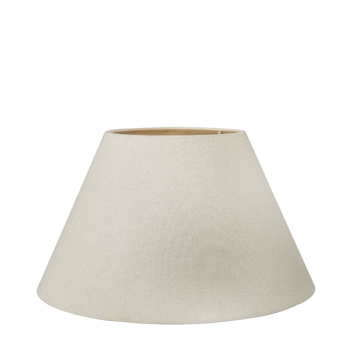 Seychelles 30cm Cream Slubby Cotton Empire Cylinder Shade