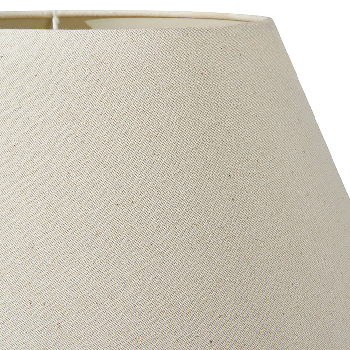 Seychelles 25cm Cream Slubby Cotton Empire Cylinder Shade