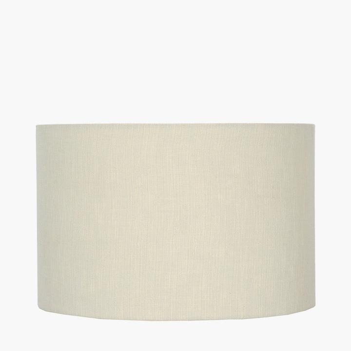 Lino 25cm Cream Self Lined Linen Drum Shade