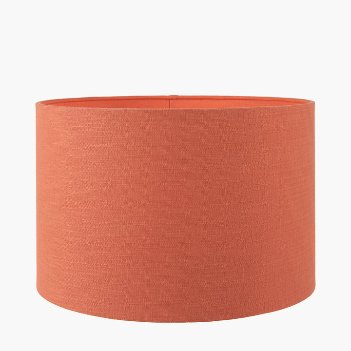 Lino 45cm Cinnamon Self Lined Linen Drum Shade