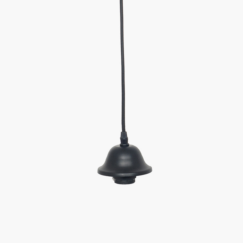 Black Retro Electrified Ceiling Fitting