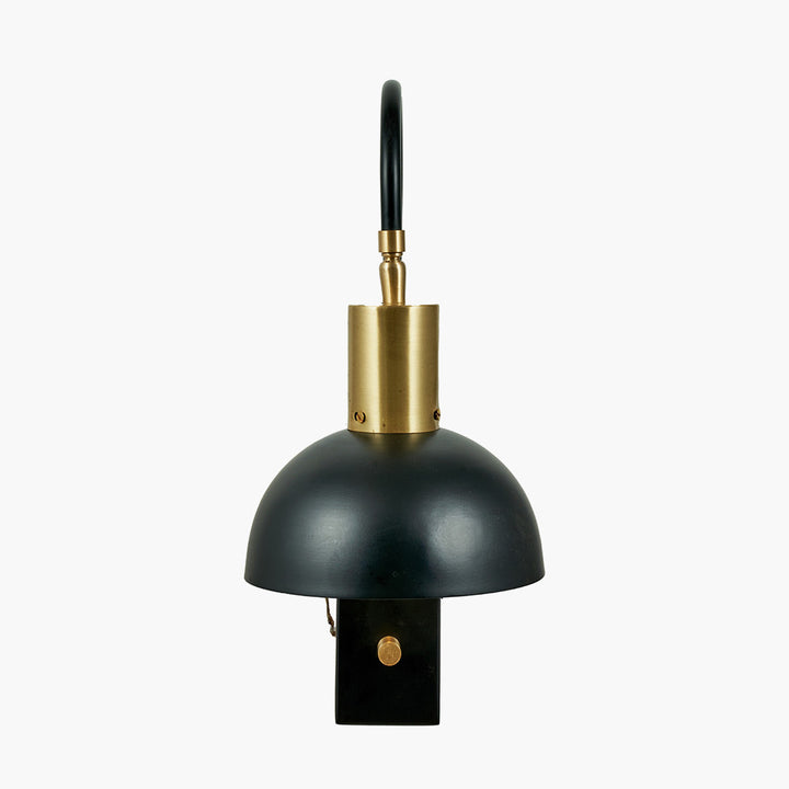 Mayfair Matt Black Domed Task Wall Light