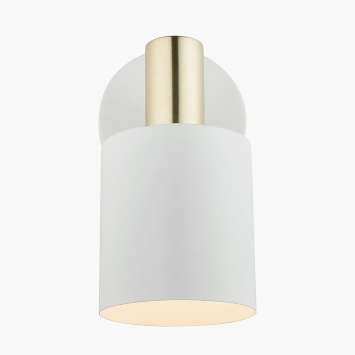 Biba White and Gold Wall Light