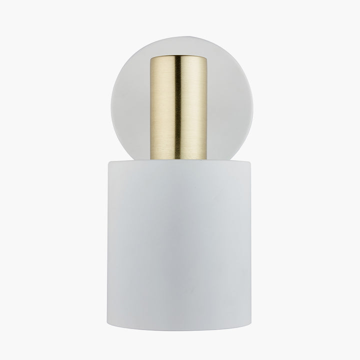 Biba White and Gold Wall Light