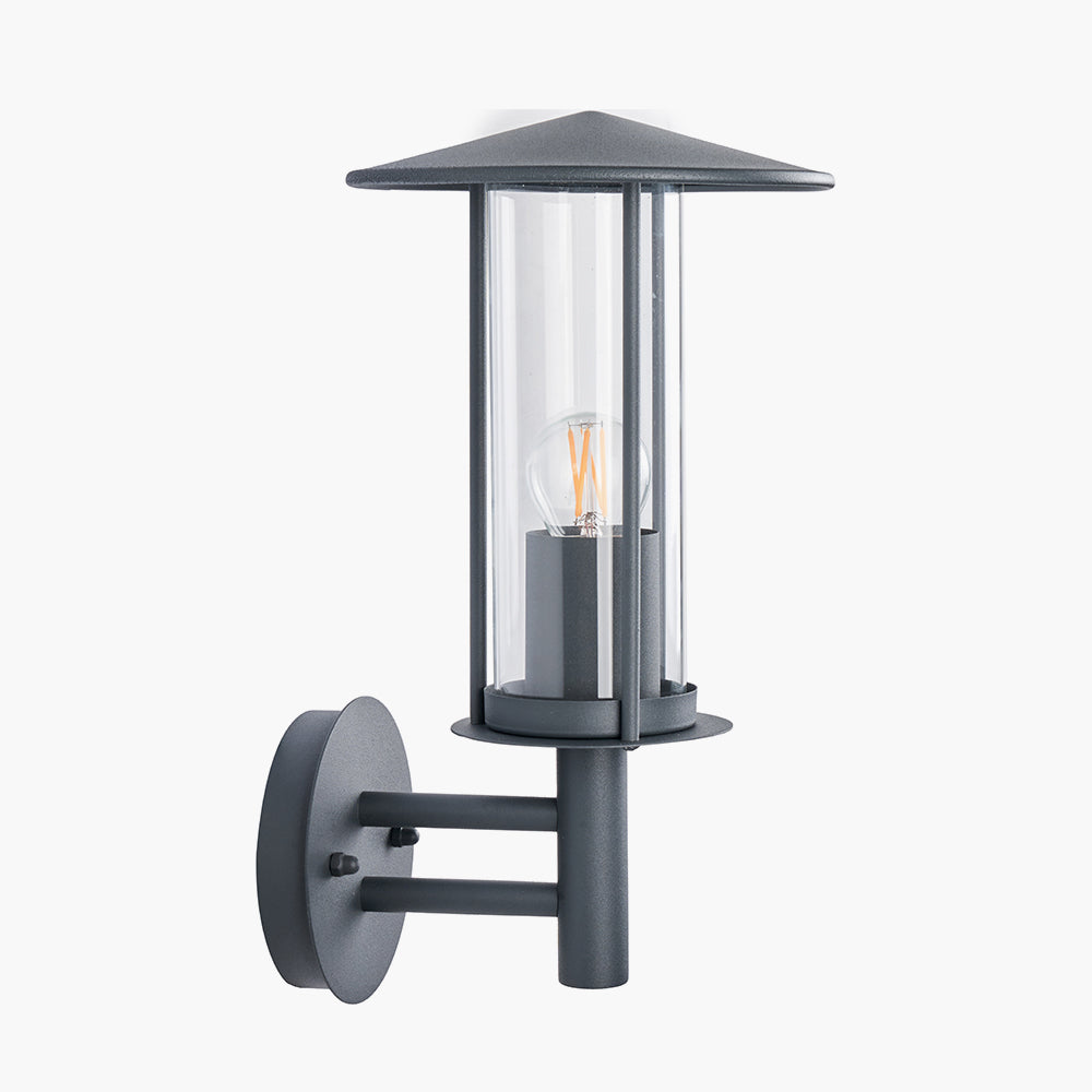 Myosotis Dark Grey Metal Chimney Wall Light