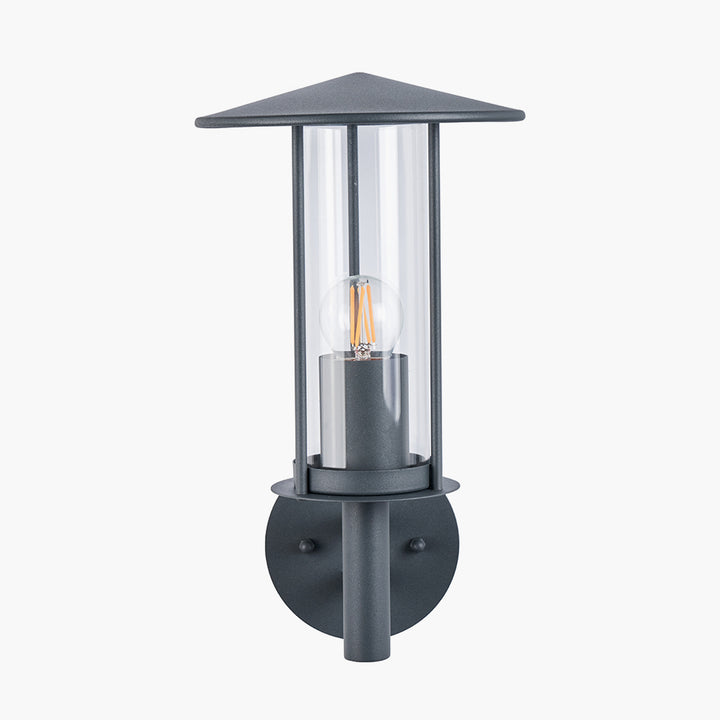 Myosotis Dark Grey Metal Chimney Wall Light