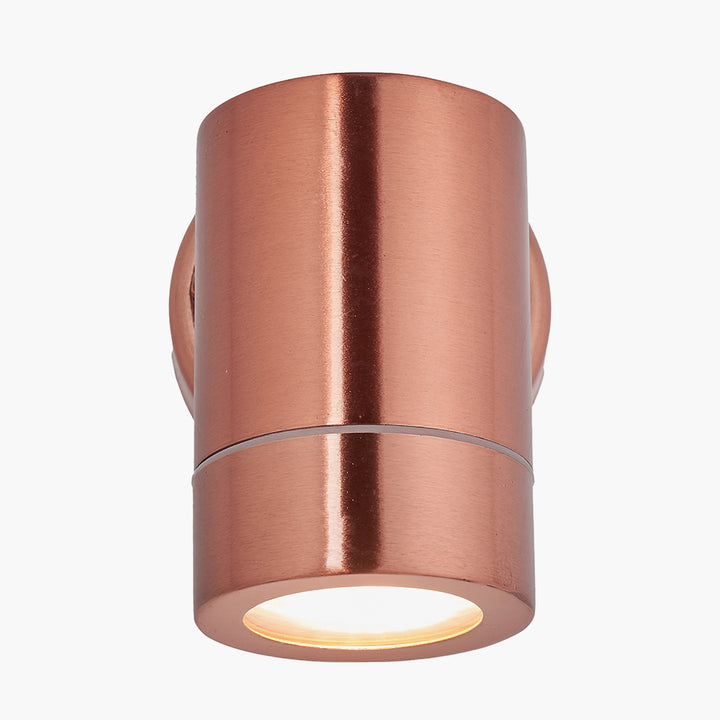 Lantana Copper Metal Fixed Spot Wall Light