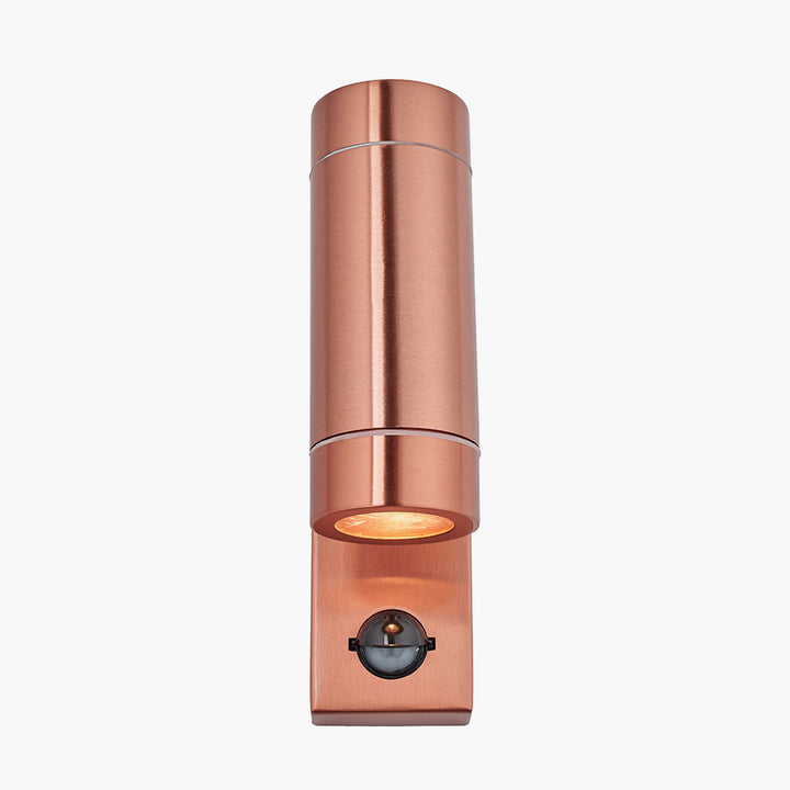 Lantana Copper Metal Dual PIR Wall Light