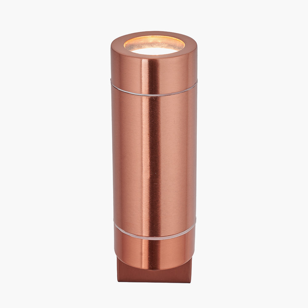 Lantana Copper Metal Dual PIR Wall Light