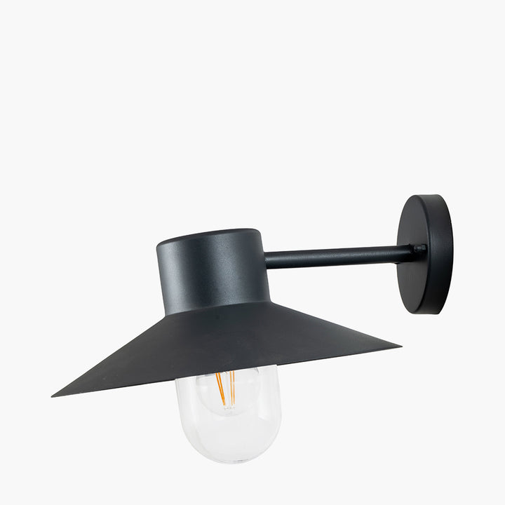 Carina Dark Grey Metal Outdoor Wall Light