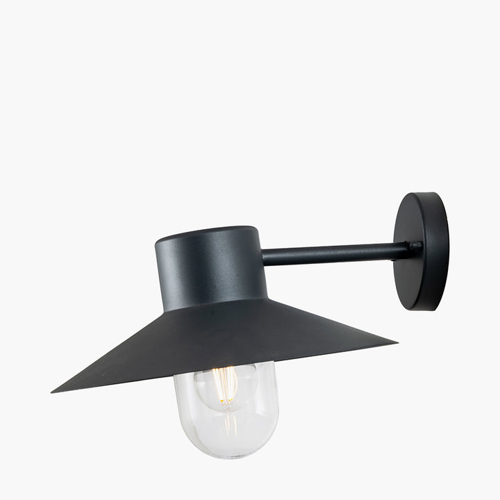 Carina Dark Grey Metal Outdoor Wall Light