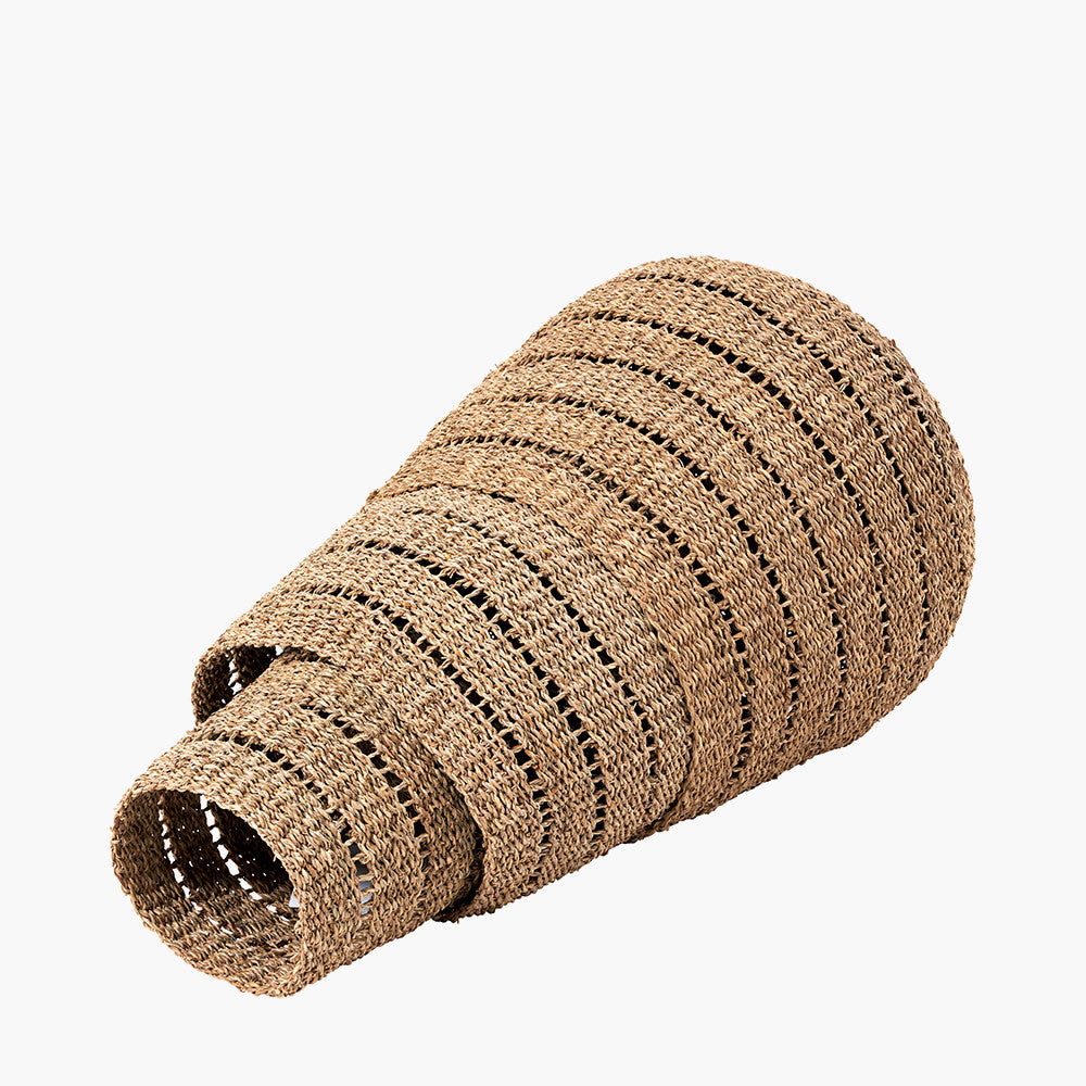 S/3 Seagrass Natural Round Baskets