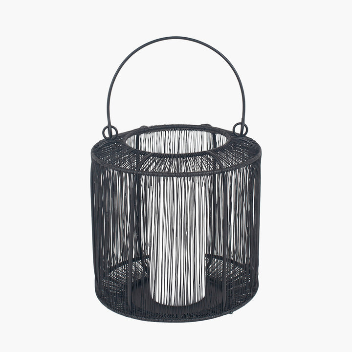 Black Metal Wire Lantern Small