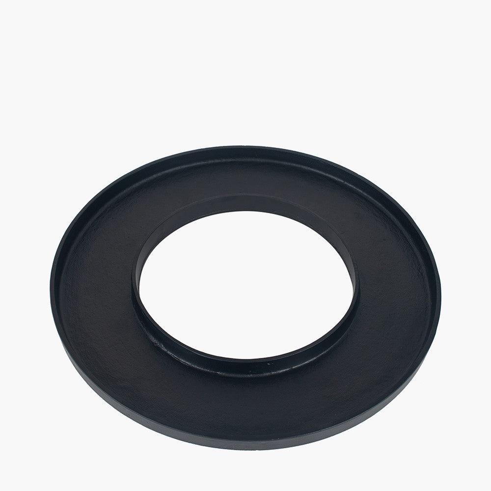 Matt Black Metal Ring Display Platter