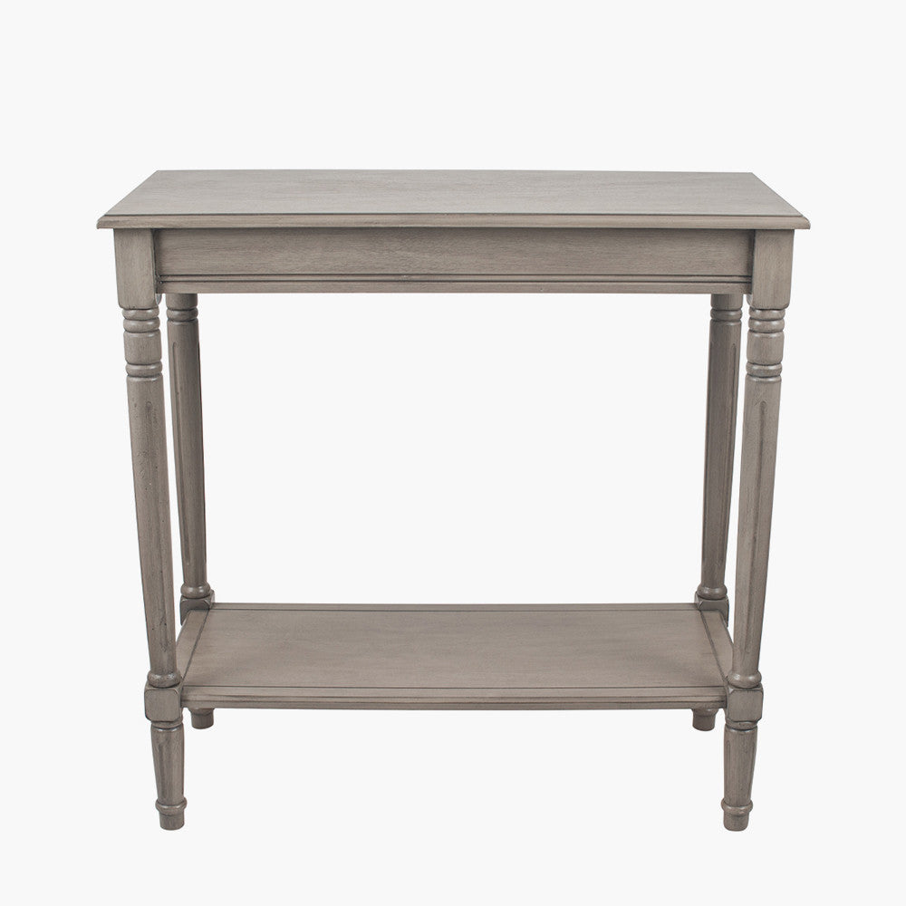 Heritage Taupe Pine Wood Console Table