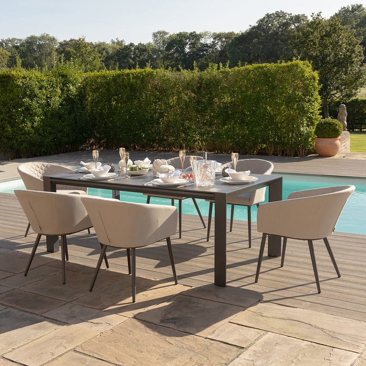 Maze -  Outdoor Fabric Ambition 6  -  10 Seat Extending Dining Set