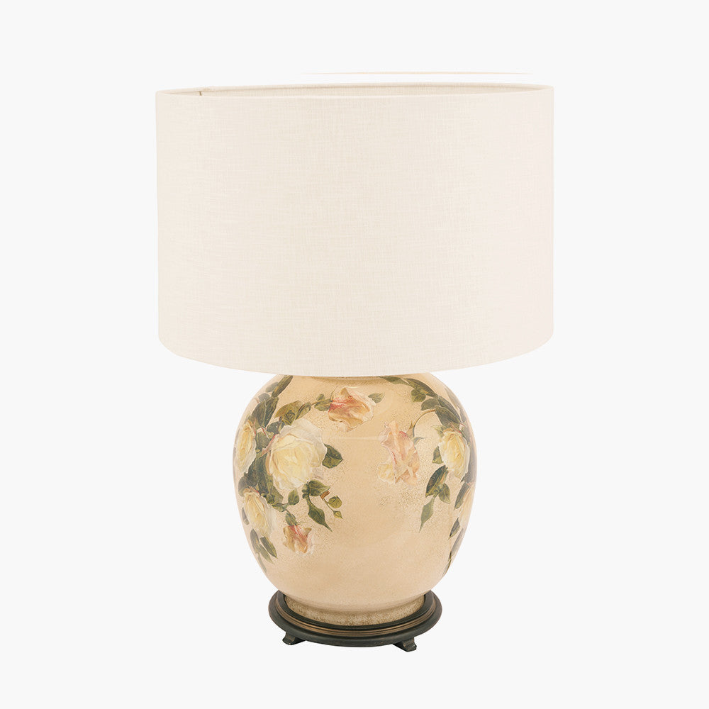 Classic Rose Large Glass Table Lamp Base