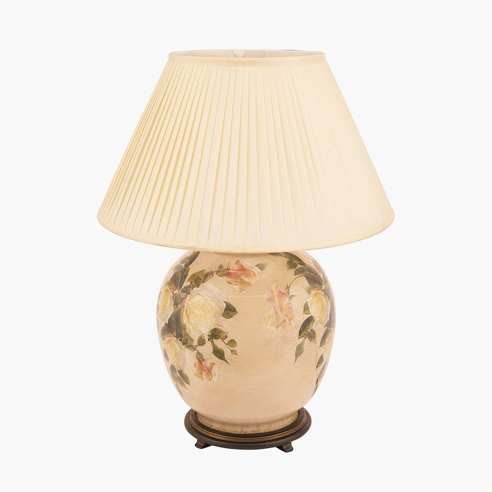 Classic Rose Large Glass Table Lamp Base