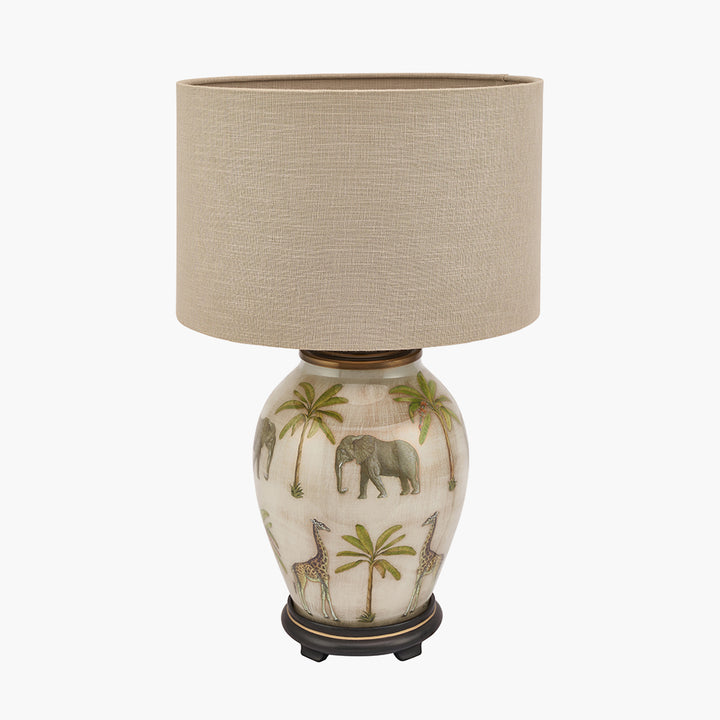 Safari Medium Glass Table Lamp Base