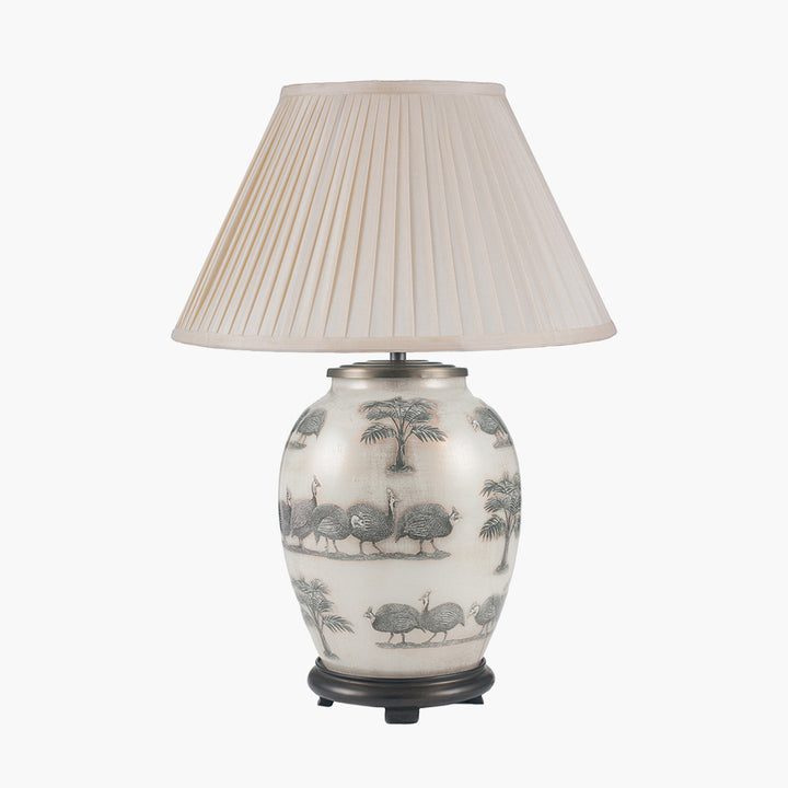 Guinea Fowl Medium Glass Table Lamp Base