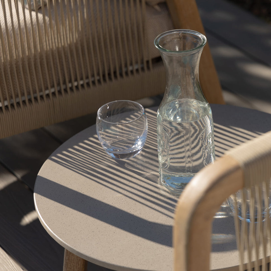 Maze -  Martinique Rope Weave Lounge Set with Round Coffee Table