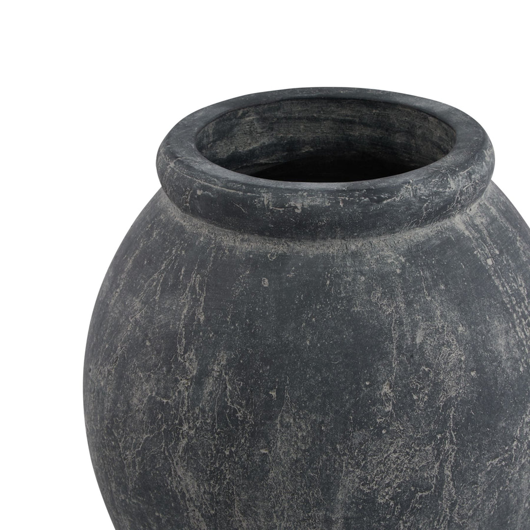 Amalfi Grey Jar Shaped Planter - Modern Rattan Ltd