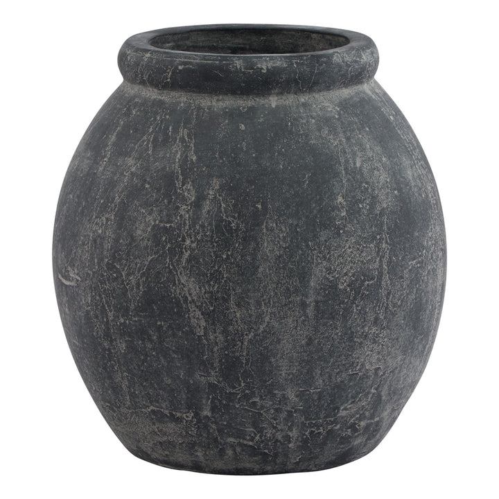 Amalfi Grey Jar Shaped Planter - Modern Rattan Ltd