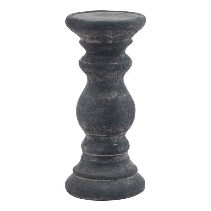 Amalfi Small Grey Column Candle Holder - Modern Rattan Ltd