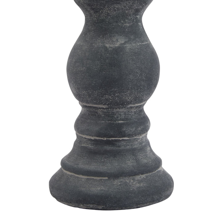 Amalfi Small Grey Column Candle Holder - Modern Rattan Ltd