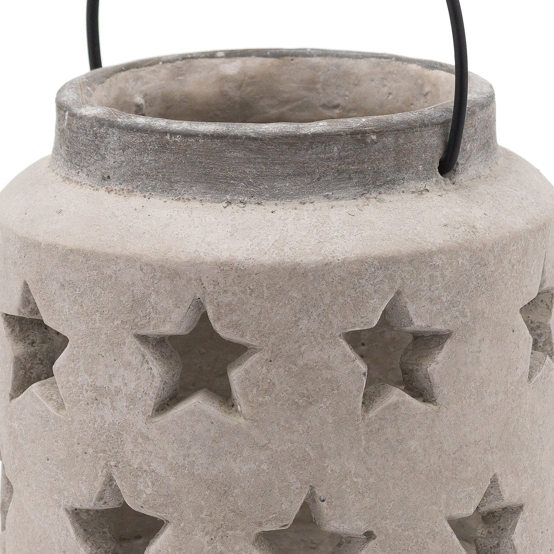 Bloomville Stone Star Lantern - Modern Rattan Ltd