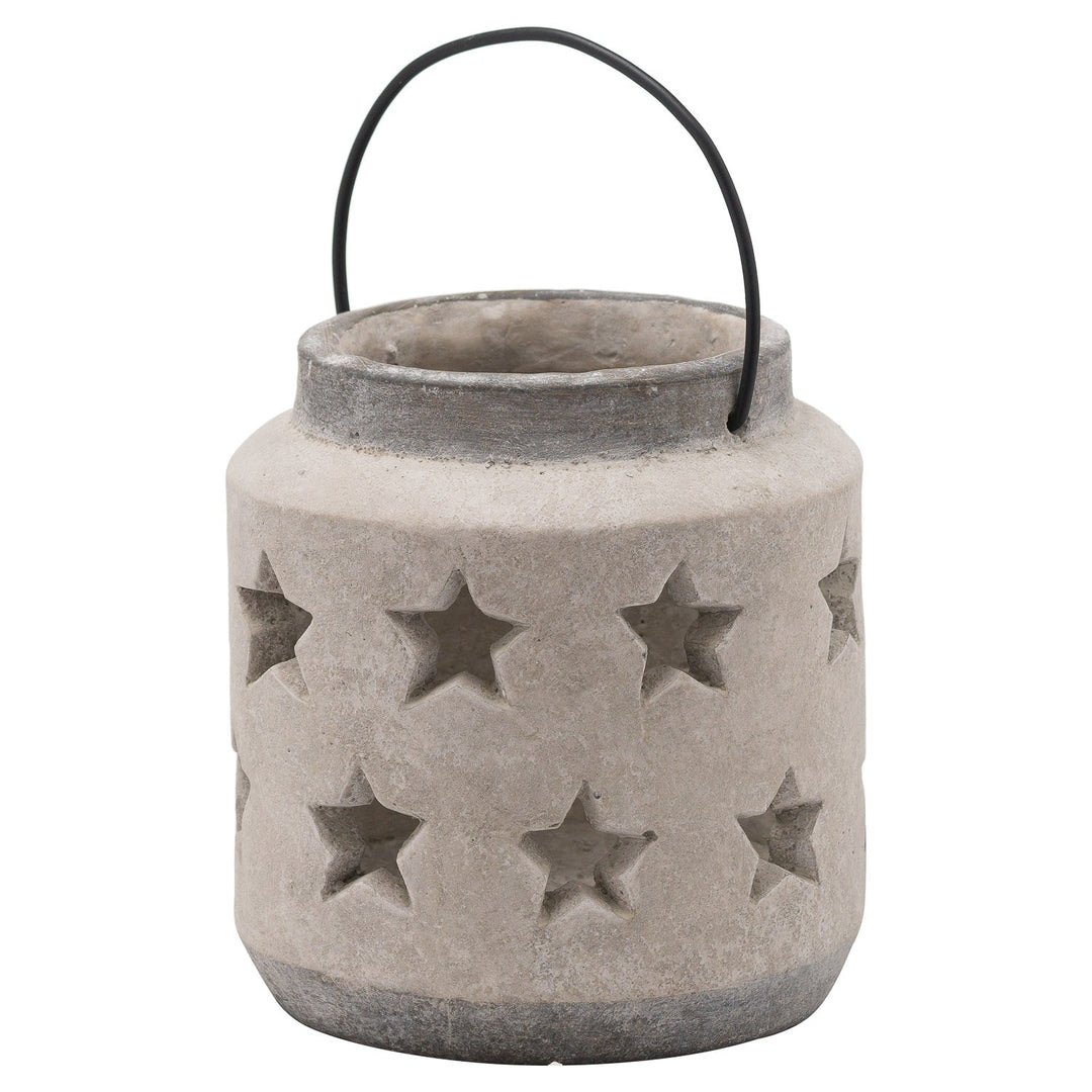 Bloomville Stone Star Lantern - Modern Rattan Ltd