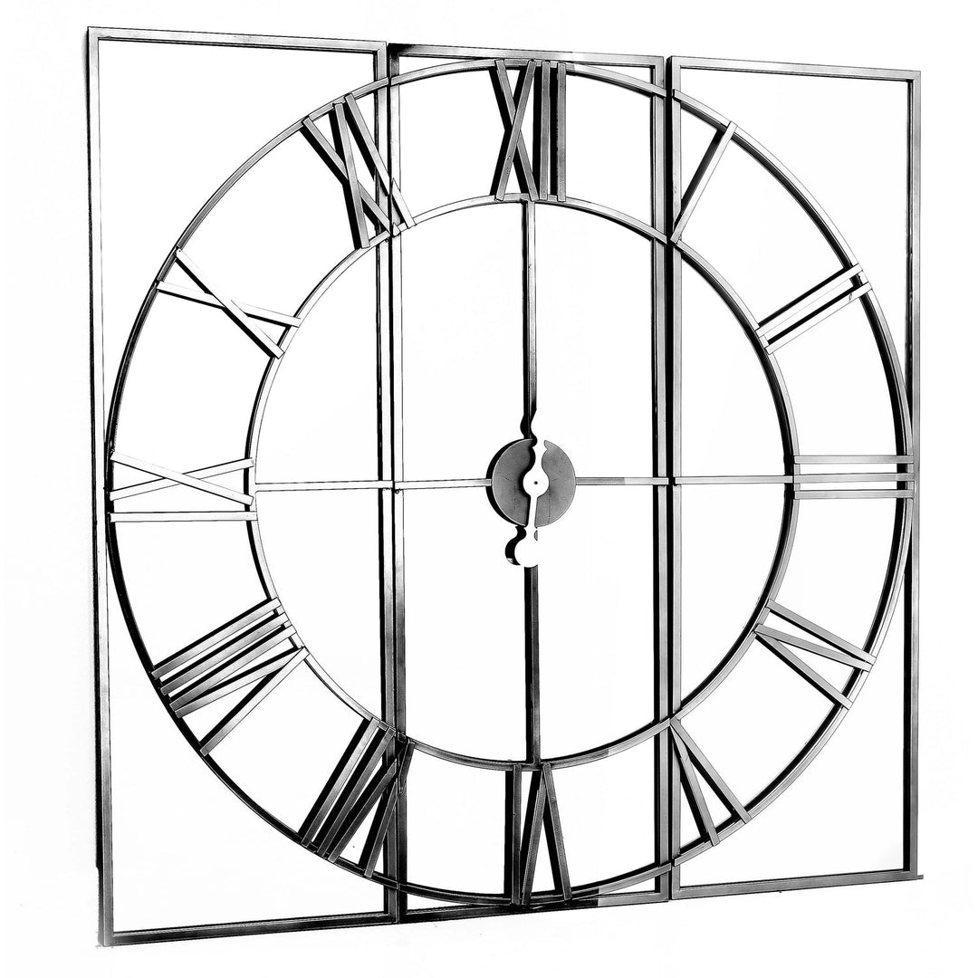 Celina Mirrored Wall Clock - Modern Rattan Ltd