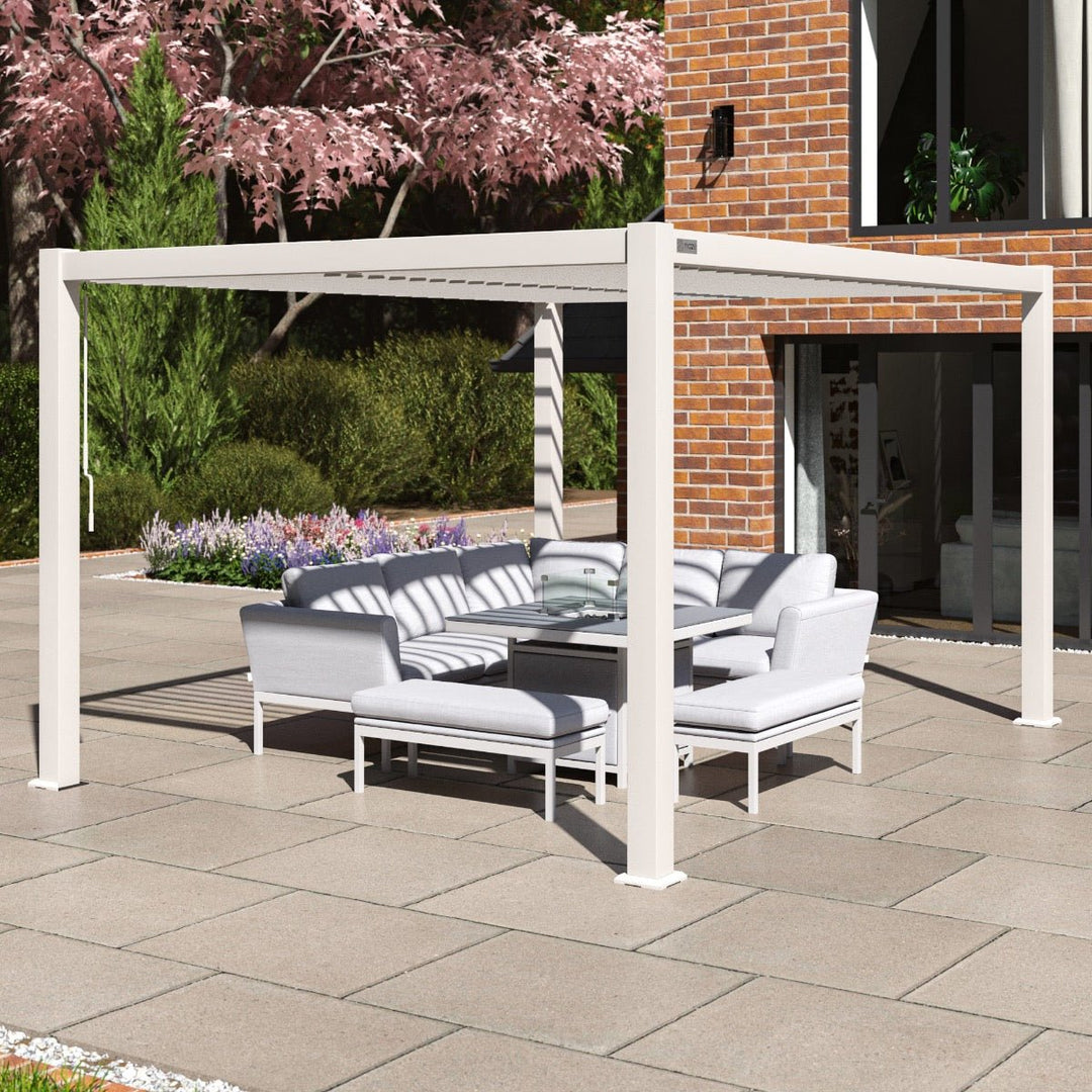 Como Pergola Aluminium Rectangular 3m x 4m Frame Only - Modern Rattan Ltd