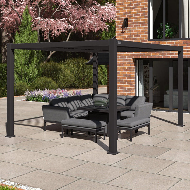 Como Pergola Aluminium Rectangular 3m x 4m Frame Only - Modern Rattan Ltd