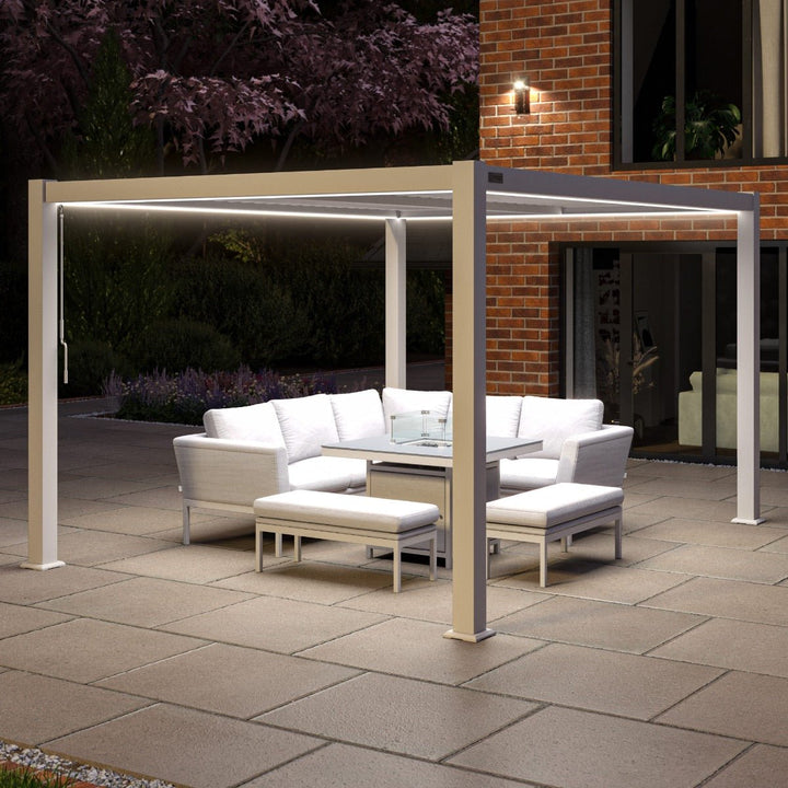 Como Pergola Aluminium Rectangular 3m x 4m Frame Only - Modern Rattan Ltd