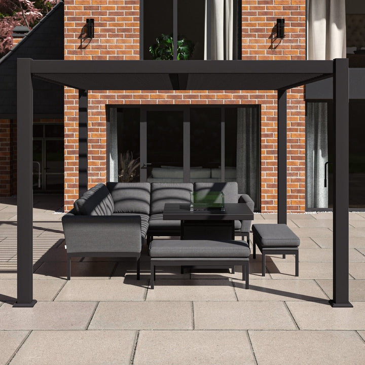 Como Pergola Aluminium Rectangular 3m x 4m Frame Only - Modern Rattan Ltd