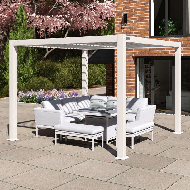 Como Pergola Aluminium Square 30x30 Frame Only - Modern Rattan Ltd