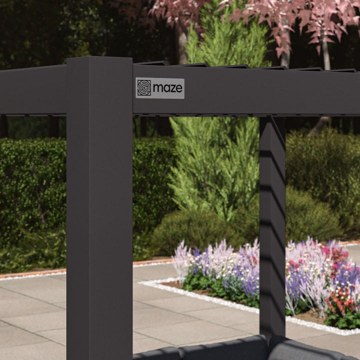 Como Pergola Aluminium Square 30x30 Frame Only - Modern Rattan Ltd