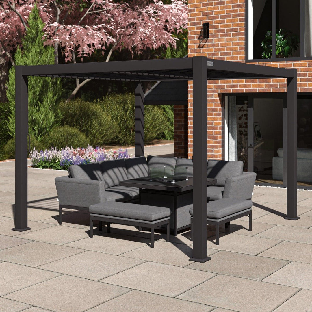 Como Pergola Aluminium Square 30x30 Frame Only - Modern Rattan Ltd