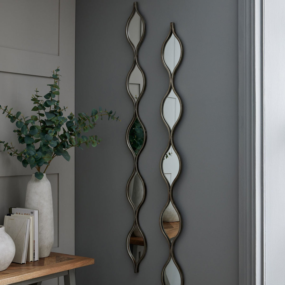 Decorative Hanging Silver Mirror - Modern Rattan Ltd