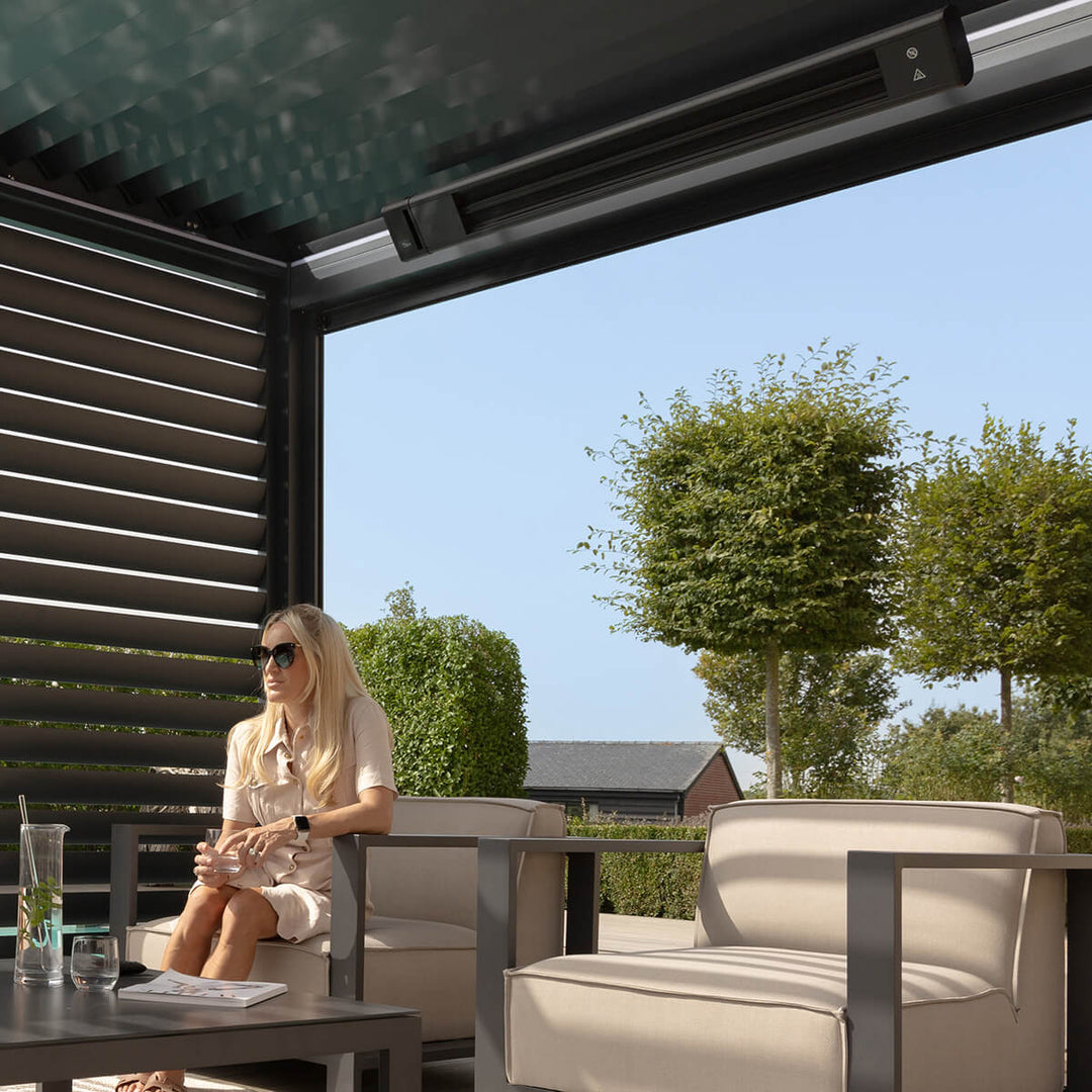 Eden Ceramic 2.4Kw Pergola Heater - Modern Rattan Ltd