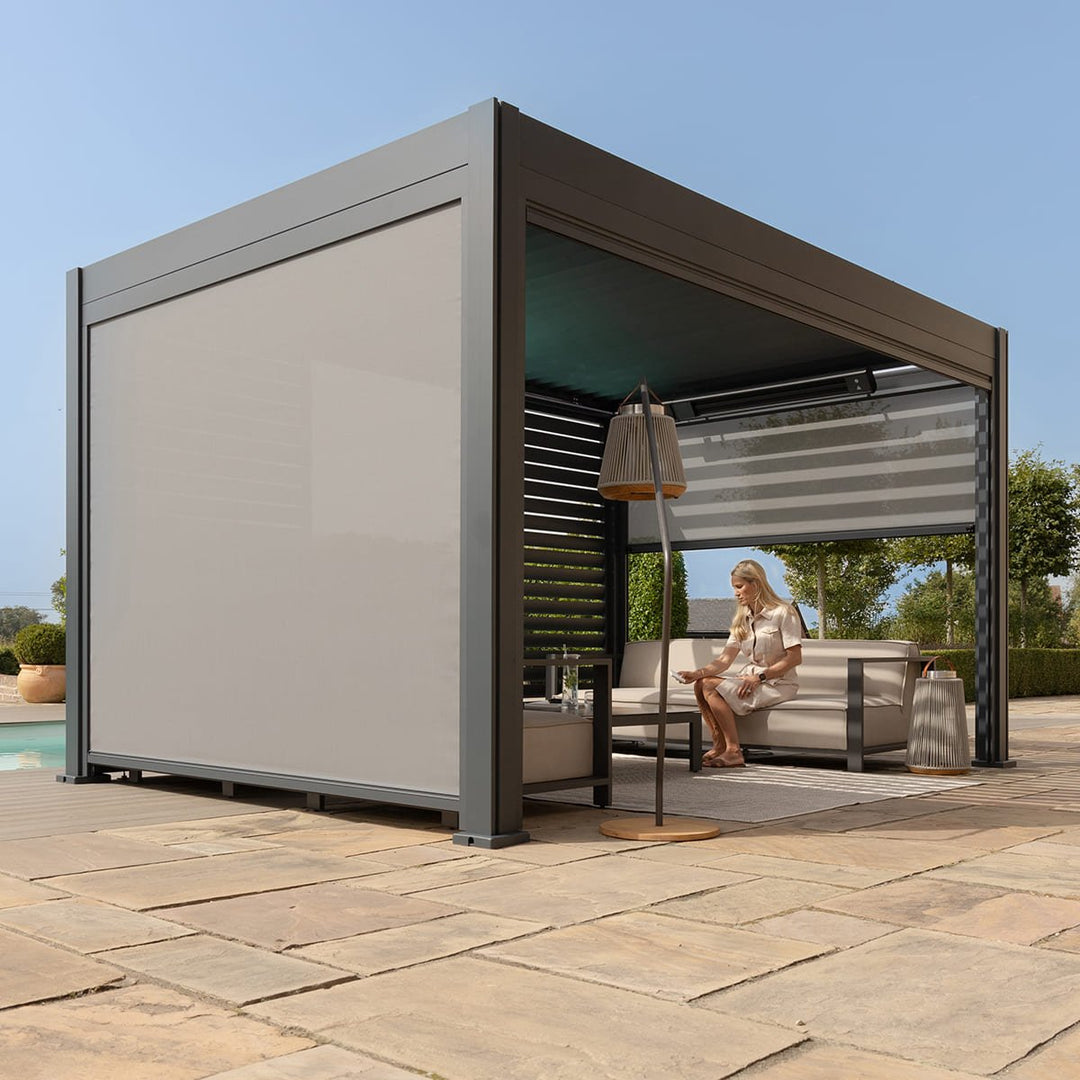 Eden Pergola Aluminium Rectangular 3m x4m - Frame Only - Modern Rattan Ltd