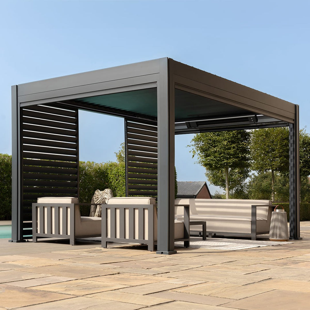 Eden Pergola Aluminium Rectangular 3m x4m - Frame Only - Modern Rattan Ltd