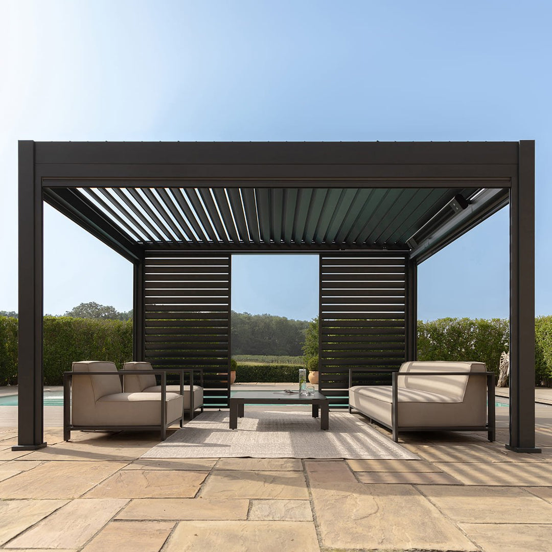 Eden Pergola Aluminium Rectangular 3m x4m - Frame Only - Modern Rattan Ltd