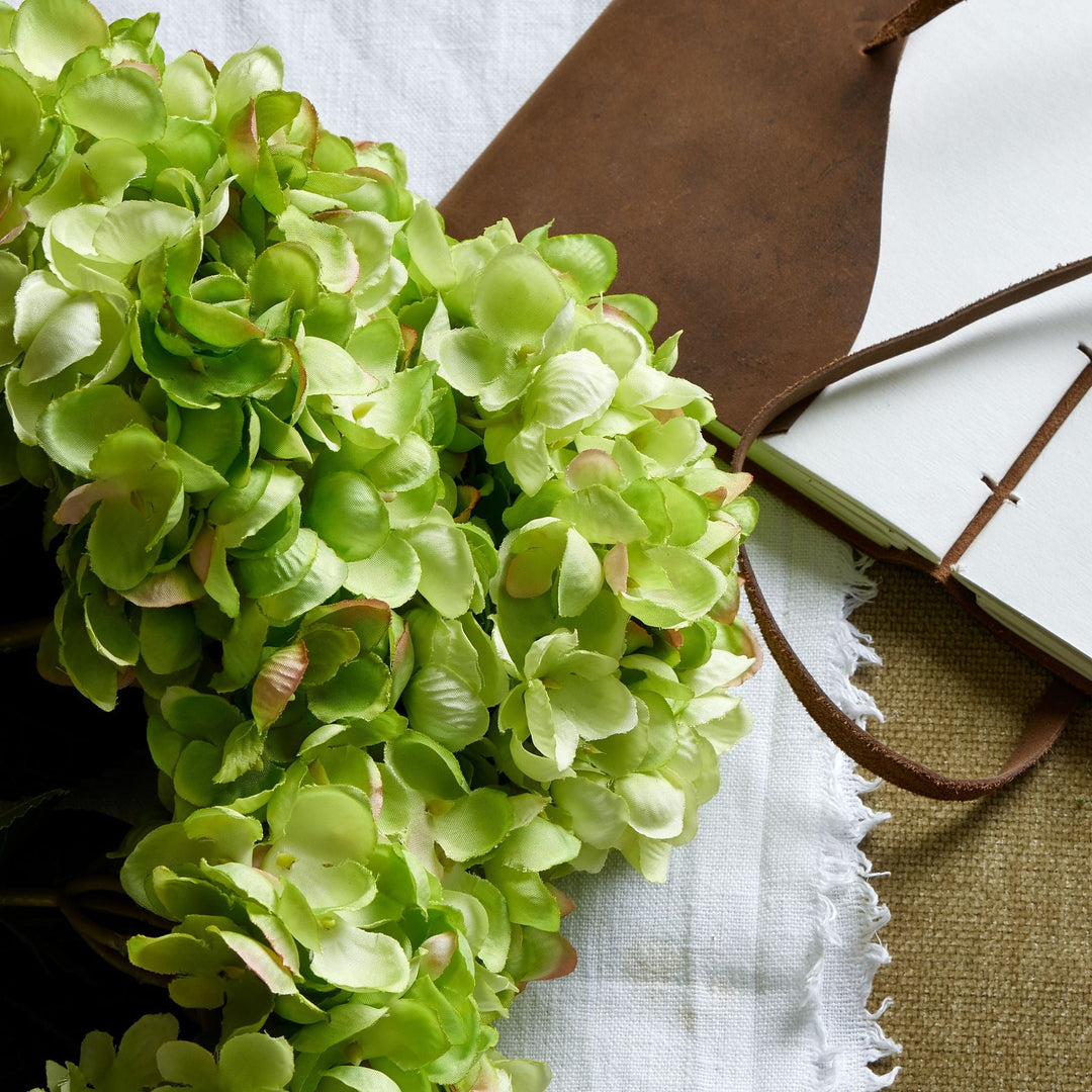 Green Hydrangea Bunch - Modern Rattan Ltd